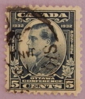 CANADA YT 159 OBLITERE "GEORGE V"  ANNÉE 1932 - Usados