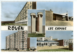 Carte ( Format 15 X 10,5 Cm ) ROUEN Les Sapins Multivues - Rouen
