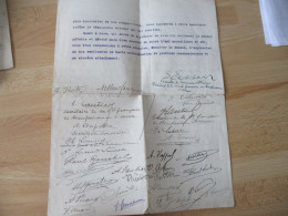 ODESSA 1909 UKRAINE LETTRE AVE SIGNATURE PROTESTATION OFFICIEL FRANCAIS AUPRES DU CONSUL APRES ATTAQUE VERBALES - Documents Historiques