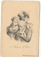 MENU ILLUSTRE Boilly- RESTAURANT MARGUERY Caricature 052024 Glaces - Menú