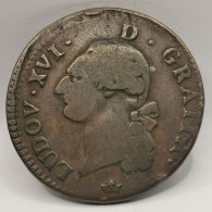 1 SOL LOUIS XVI 1783 M TOULOUSE / FRANCE - 1791-1792 Franse Grondwet