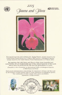 Usa Nations Unies 2005 Carte Mixte Orchid Show Orchidée Orchidées United Nations UN Usa Orchid Orchids Mixed Card - Emissions Communes