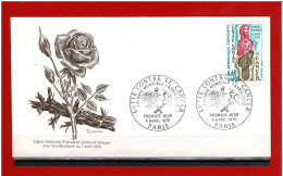 F.D.C - 1970 - N° 1636 - ENVELOPPE  PREMIER JOUR - 4 AVRIL 1970 - PARIS - LUTTE CONTRE LE CANCER - COTE : 2.50 € - 1970-1979