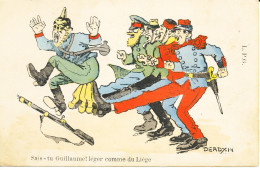 Illustration DERDY -  Guillaume, T'es Léger Comme Du Liège - War 1914-18