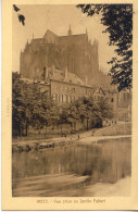 CPA - METZ - VUE PRISE DU JARDIN FABERT (1927) RARE CLICHE - Metz