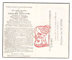 DP Leo De Zitter ° Sint-Denijs-Boekel Zwalm 1873 † 1947 X Marie Th. Hoebeke Xx Emma Van Den Haute // De Priester - Images Religieuses