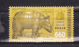 HUNGARY-2021- ART-RHINOCEROS-MNH. - Ungebraucht