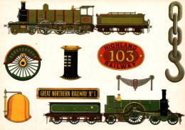 CPA - TRAIN - Illustration - HIGHLAND RAILWAY 103 ... Edition Vita Nova - Trains