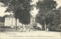 Villars Les Dombes Place De L Hotel De Ville Et Ecole De Garcons - Villars-les-Dombes