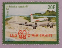 POLYNESIE FRANCAISE  YT 1177 NEUF**MNH "LES 60 ANS D'AIR HAITI" ANNÉE 2018 - Ungebraucht