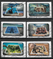 France 2010  Oblitéré  Autoadhésif  N° 404 - 405 - 407 - 410 - 411 - 412   -   Fête Du Timbre  -  L'eau  - - Used Stamps