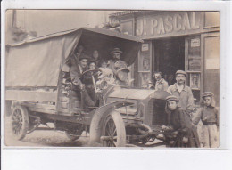 VILLEFRANCHE-de-ROUERGUE: Marchand De Vins, épicerie En Gros Et Huiles, Camion Saurer, J. Pascal - Très Bon état - Villefranche De Rouergue