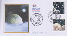 Enveloppe  FDC  1er  Jour   FRANCE    CORRESPONDANCES   PLANETAIRES    2016 - 2010-2019