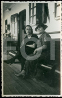 1930 WOMEN FEMMES STEAMER DECK SHIP LINER PAQUEBOT VESSEL REAL PHOTO FOTO POSTCARD - Passagiersschepen