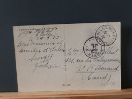 107/037A  CP BELG. 1919  OBL. BELGIQUE/BELGIE 2 - Lettres & Documents