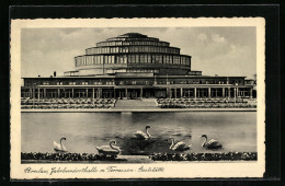 AK Breslau, Jahrhunderthalle M. Terrassen-Gaststätte  - Schlesien