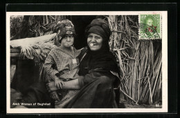 AK Baghdad, Arab Woman With Her Son  - Iraq