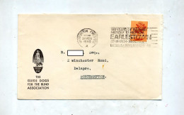 Lettre Flamme Warrington Histoire Du Train Illustré Chien Guide  Aveugle - Postmark Collection