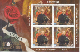 2022 Argentina Don Orione JOINT ISSUE Vatican Souvenir Sheet MNH - Ongebruikt