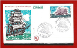 F.D.C - 1971 - N° 1674 - ENVELOPPE PREMIER JOUR - 10 AVRIL 1971 - SAINT MALO - CAP HORNIER ANTOINETTE - COTE : 5.00 € - 1970-1979