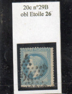 Paris - N° 29B Obl étoile 26 - 1863-1870 Napoleon III With Laurels