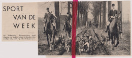 Tilburg - Jachtrit Met Honden Rijvereniging - Orig. Knipsel Coupure Tijdschrift Magazine - 1937 - Sin Clasificación