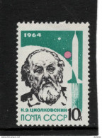 URSS 1964 ESPACE Tsolkovski Yvert 2806 NEUF** MNH - Ongebruikt