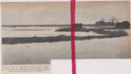 Muiden - Overstromingen Trekvaart  - Orig. Knipsel Coupure Tijdschrift Magazine - 1937 - Ohne Zuordnung