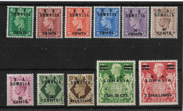 BOIC - SOMALIA 1950 B.A. SOMALIA SET SG S21/S31  LIGHTLY MOUNTED MINT Cat £35 - Altri & Non Classificati