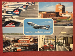 Cartolina Aeronautica - London Heathrow Airport - 1970 Ca. - Non Classés