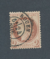 FRANCE - N° 51 OBLITERE AVEC CAD ROUEN - COTE : 15€ - 1872 - 1871-1875 Cérès