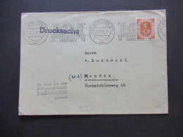 BRD 1952 Posthorn Nr.124 Propagandaspruch / Stempel Ich Kenne Nur Eine Standesgemeinschaft Das Deutsche Volk: Ludendorff - Storia Postale