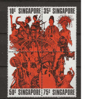 1973 MNH Singapore Mi 182-185 Postfris** - Singapur (1959-...)