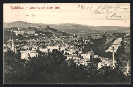 AK Rudolstadt, Totalansicht Von Der Justinshöhe Aus Gesehen  - Rudolstadt