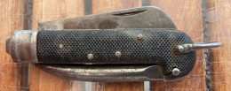 Couteau De Poche Réglementaire Du Soldat  Italien 2ème Guerre Mondiale. Ww2. 39-45. Militaire. - Armes Neutralisées