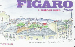 Japan: NTT - 110-011 Figaro, La Vue De La Fenêtre, Rue Lepic, Paris - Giappone