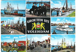 SCENES FROM VOLENDAM, HOLLAND. UNUSED POSTCARD Ms8 - Volendam