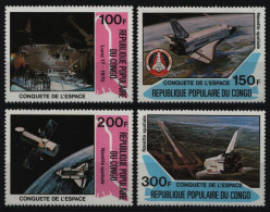 Kongo-Brazzaville 1981 - Mi-Nr. 805-808 ** - MNH - Raumfahrt / Space - Nuevas/fijasellos