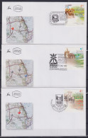 Israel FDC 1609-1611 Als Ersttagsbrief #NO429 - Andere & Zonder Classificatie