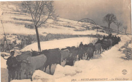 Le PETIT-ABERGEMENT (Ain) - Le Chasse-Neige - Attelage De Boeufs - Voyagé (2 Scans) Marcelle Cotarel Château De Jarnioux - Non Classificati