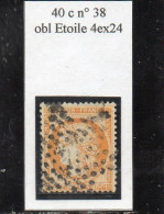 Paris - N° 38 Obl étoile 4ex24 - 1870 Asedio De Paris