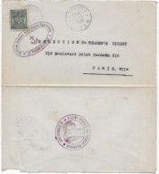 ALGERIE Lettre Timbre FM  Càd LE KREIDER 1948 Cachet FM Ancre Troupes Coloniales - Military Postage Stamps