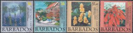 BARBADOS 2008 - Noël 2008 - Fleurs - 4 V. - Barbades (1966-...)