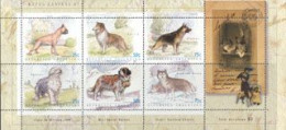 ARGENTINE 1999 - Races Canines - 6 V. - Blocs-feuillets