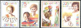ANTILLES NEERLANDAISES 1998 - Droits De L'enfant - 4 V. - Curaçao, Nederlandse Antillen, Aruba