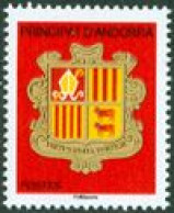 ANDORRE FRANCAIS  - 2010 - Blason TVP -  Fond Rouge - 1 V. - Unused Stamps
