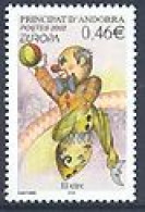 ANDORRE FRANCAIS 2002 - Europa- Le Cirque - 1 V. - Neufs