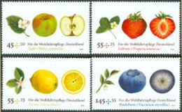 ALLEMAGNE  - 2010 - Bienfaisance: Fruits - 4 V. - Neufs