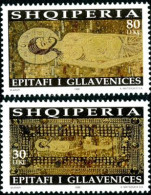 ALBANIE 1998 - Suaire De Gllavenices - 2 T. - Albania