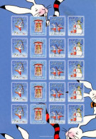 ALAND 2009 - Vignettes De Noël - Feuillet Lapins Gais - Aland
